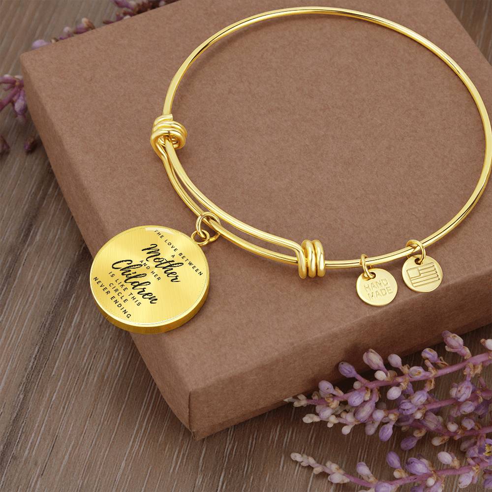 Keepsake - The Love Between A Mother And Her Children - Circle Bangle Bracelet