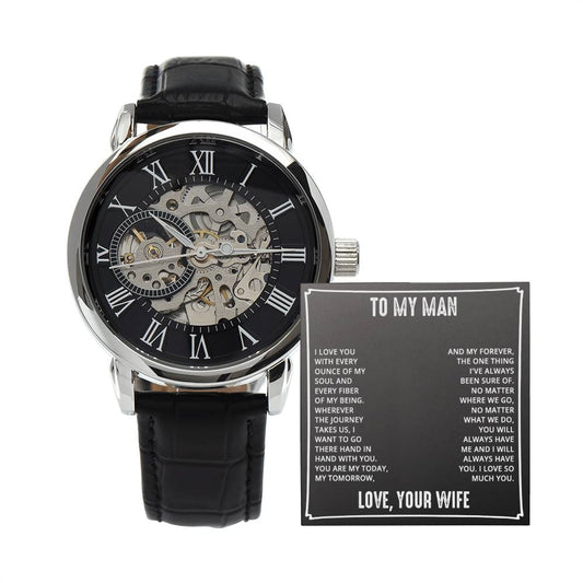 Husband - To My Man - Openwork Watch