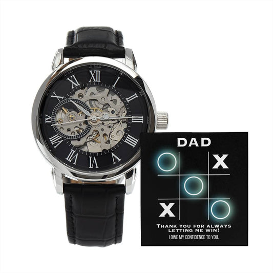 Dad - Thank You For Always Letting Me Win - Openwork Watch