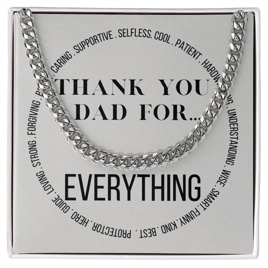 Dad - Thank You For Everything - Cuban Link