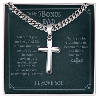 Bonus Dad - You Didn't Give Me Life - Cuban Link Cross