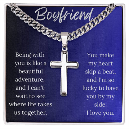 Boyfriend - I'm So Lucky - Cuban Link Cross