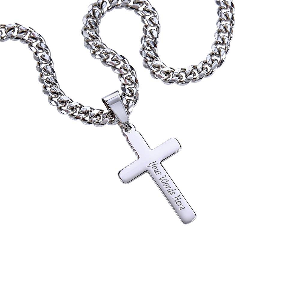 Dad - Father Definition - Cuban Link Cross - CE