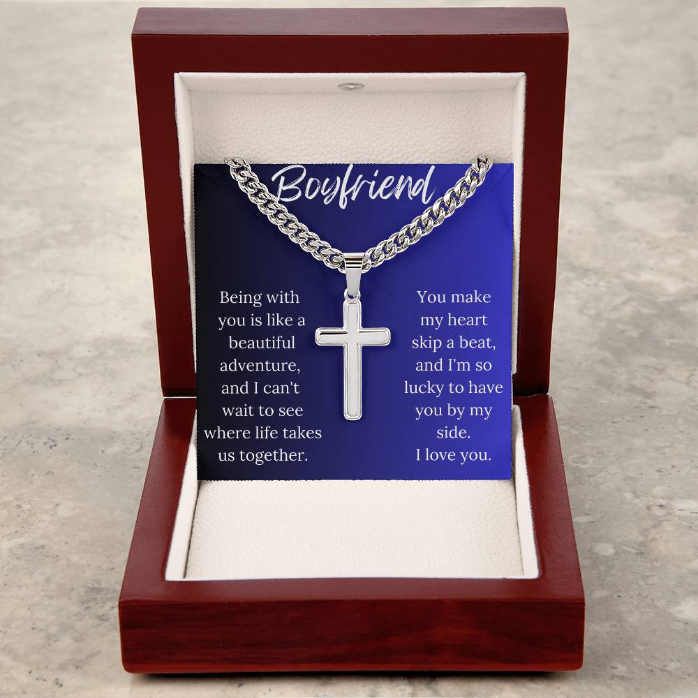 Boyfriend - I'm So Lucky - Cuban Link Cross