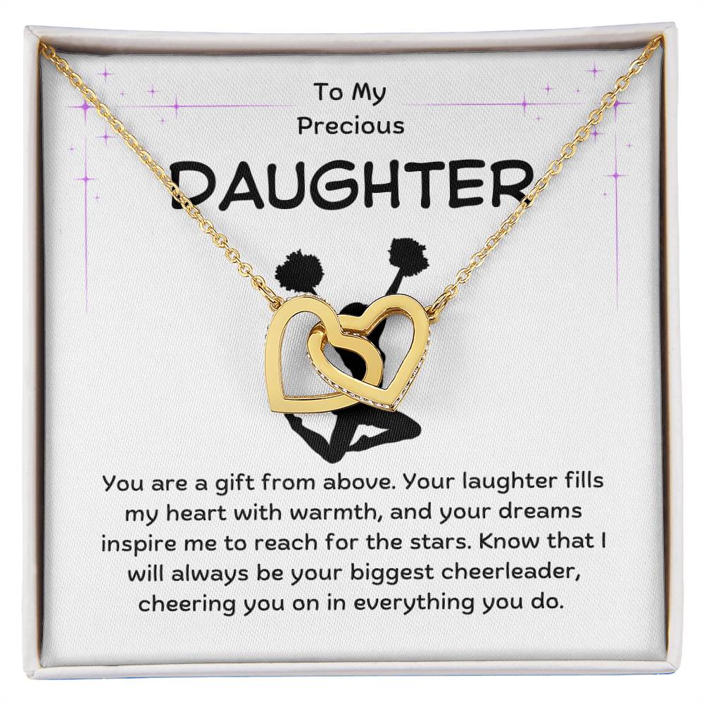 Daughter - Gift From Above - Interlocking Hearts