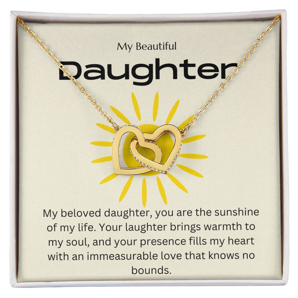 Daughter - Sunshine - Interlocking Hearts