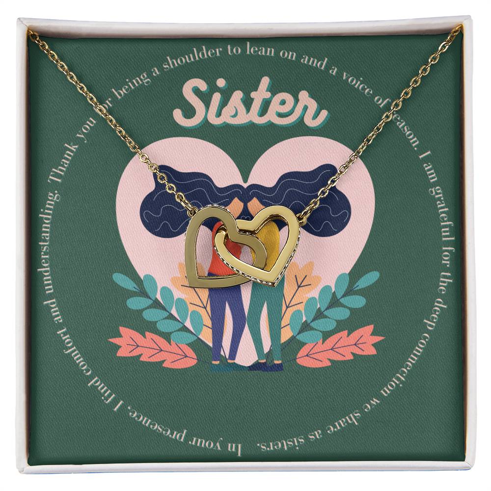 Sister - Thank You - Interlocking Hearts