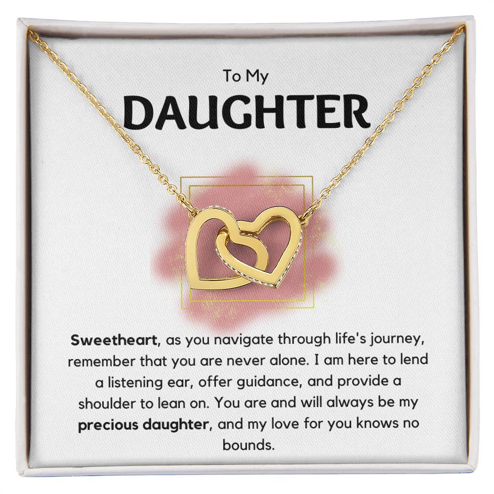 Daughter - As You Navigate Through Life - Interlocking Hearts