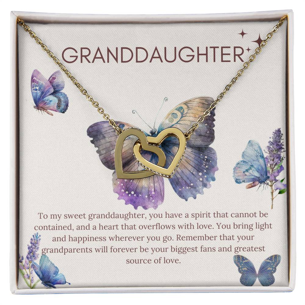 Granddaughter - Greatest Source of Love - Interlocking Hearts