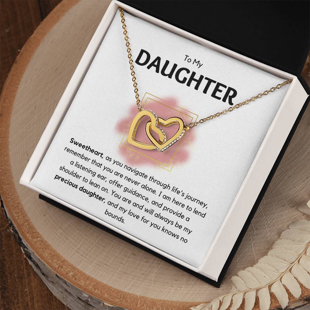 Daughter - As You Navigate Through Life - Interlocking Hearts