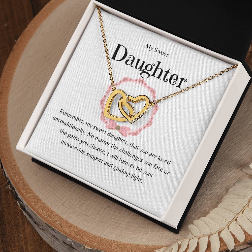 Daughter - You Are Loved Unconditionally  - Interlocking Hearts