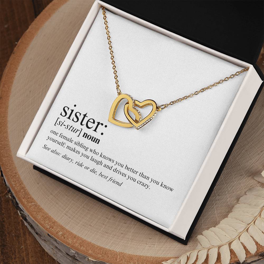 Sister -  Definition - Interlocking Hearts