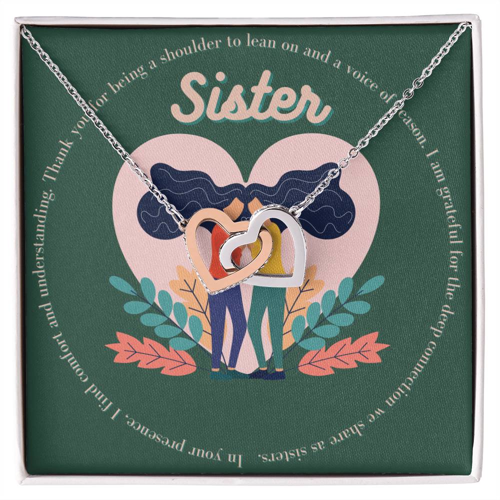 Sister - Thank You - Interlocking Hearts