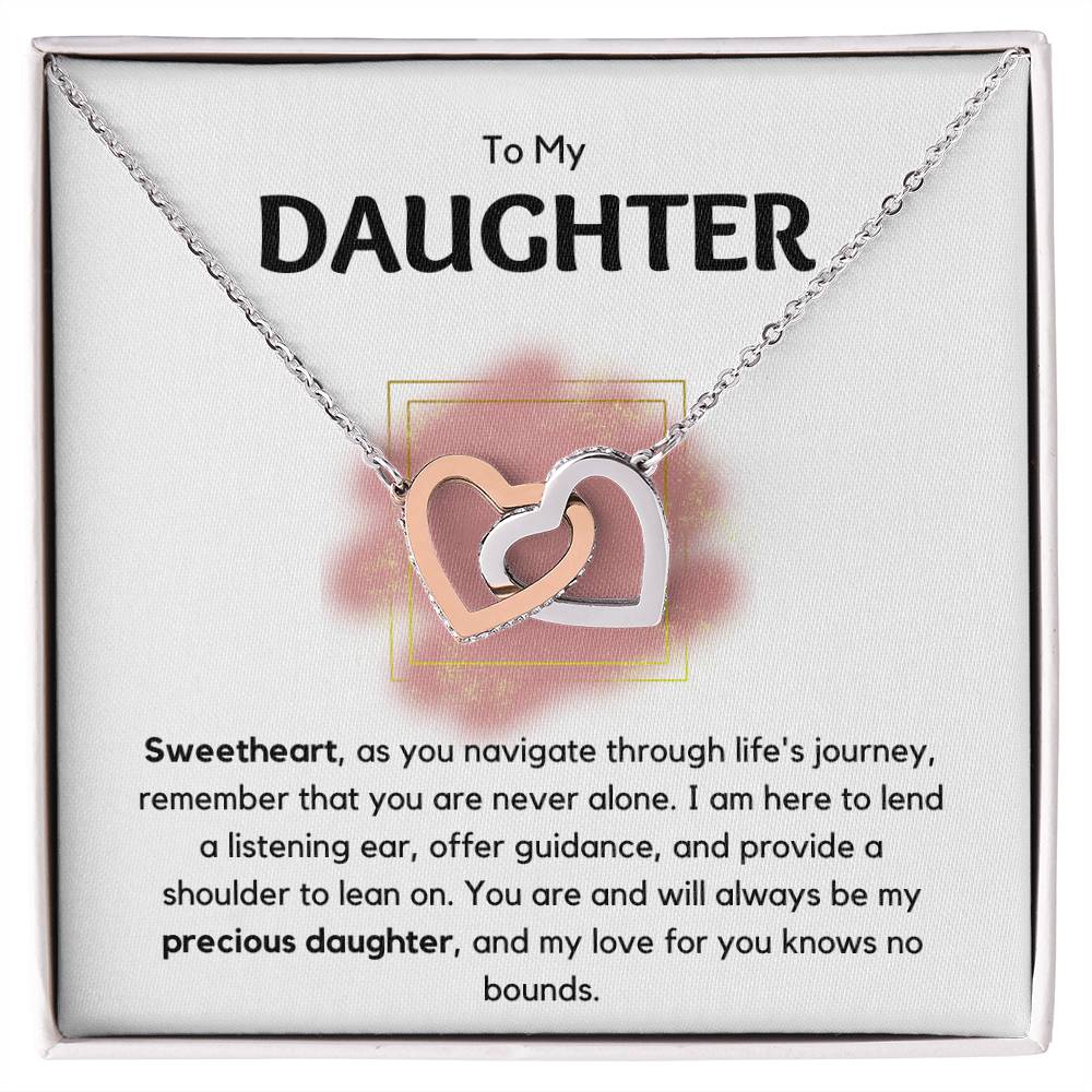 Daughter - As You Navigate Through Life - Interlocking Hearts