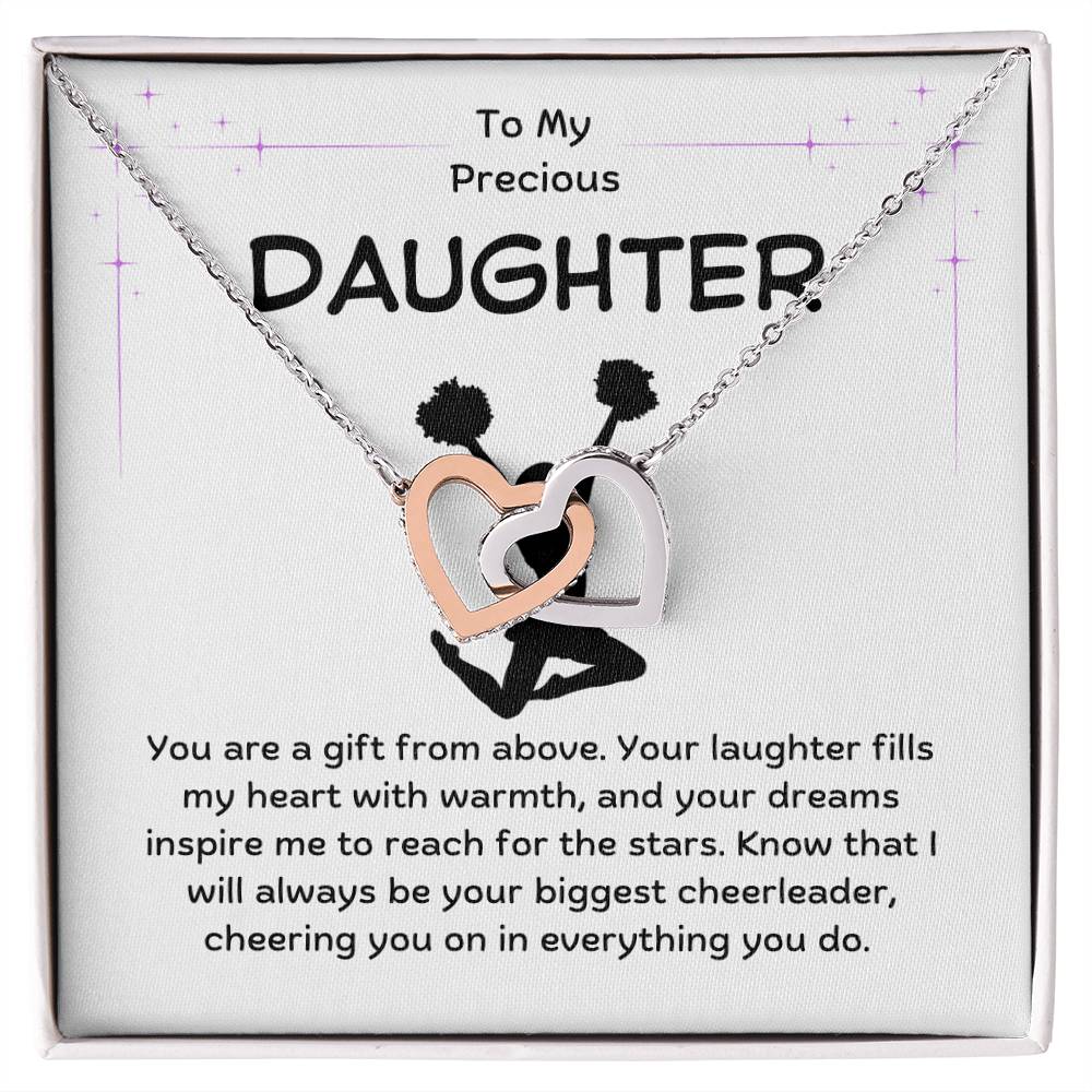 Daughter - Gift From Above - Interlocking Hearts