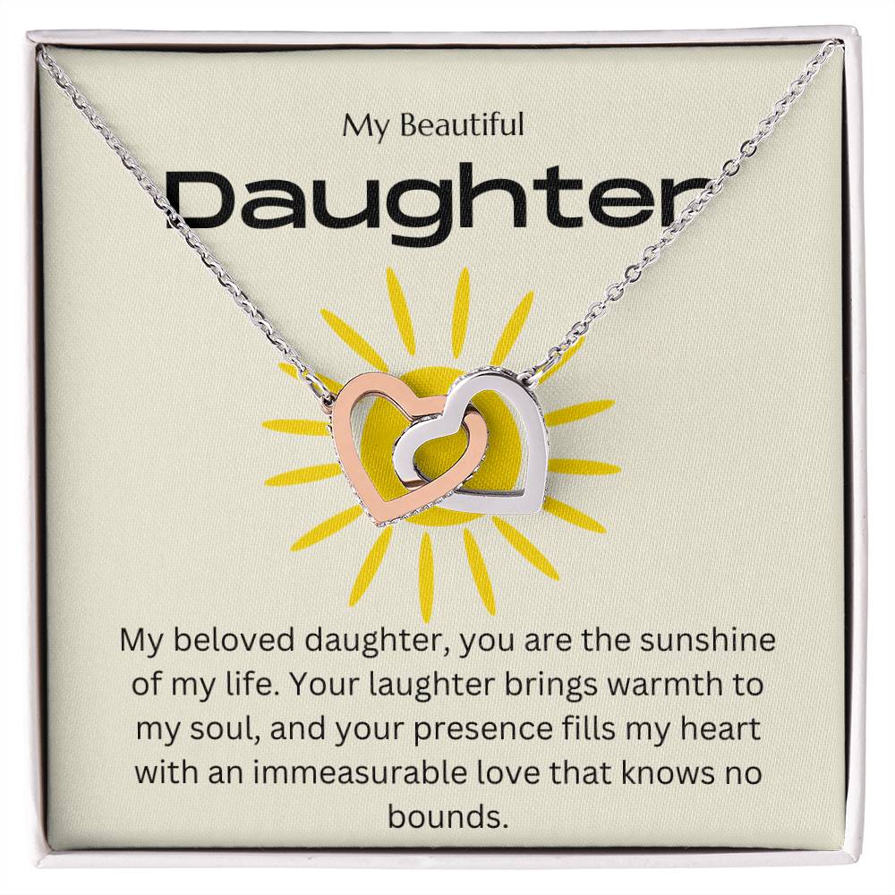 Daughter - Sunshine - Interlocking Hearts