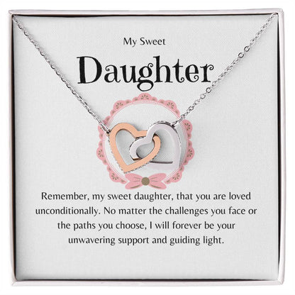 Daughter - You Are Loved Unconditionally  - Interlocking Hearts