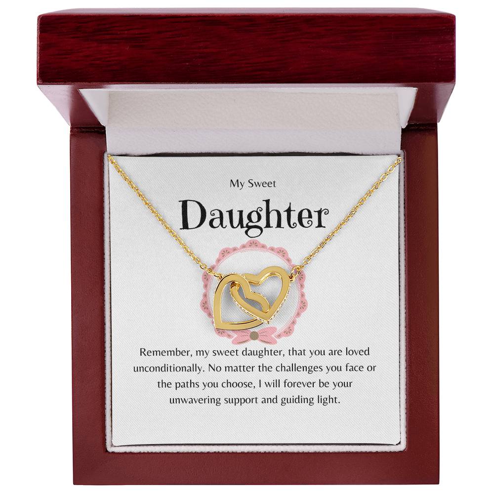 Daughter - You Are Loved Unconditionally  - Interlocking Hearts