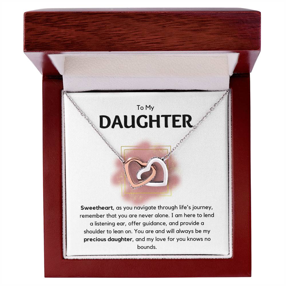 Daughter - As You Navigate Through Life - Interlocking Hearts