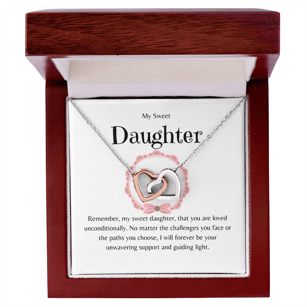 Daughter - You Are Loved Unconditionally  - Interlocking Hearts