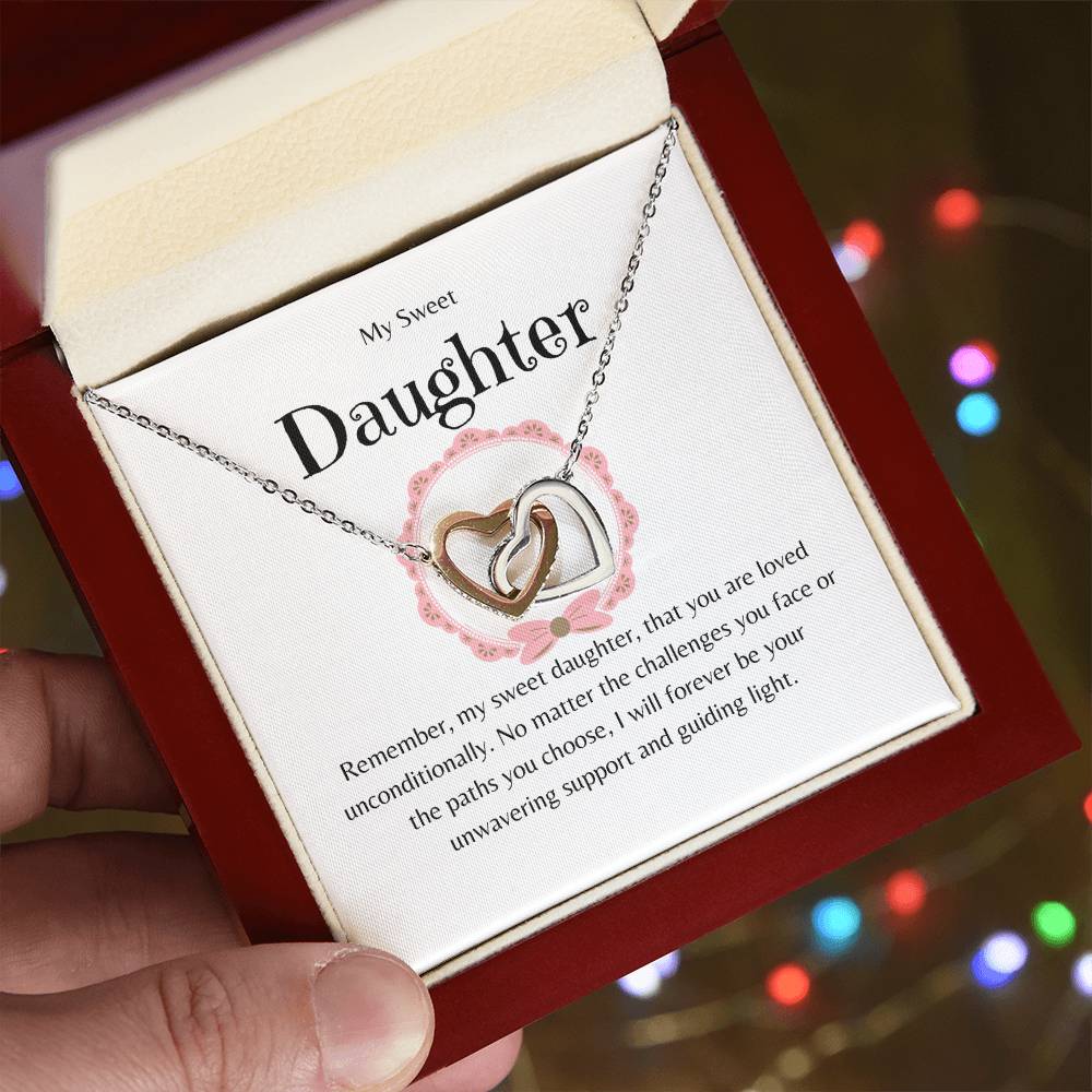 Daughter - You Are Loved Unconditionally  - Interlocking Hearts