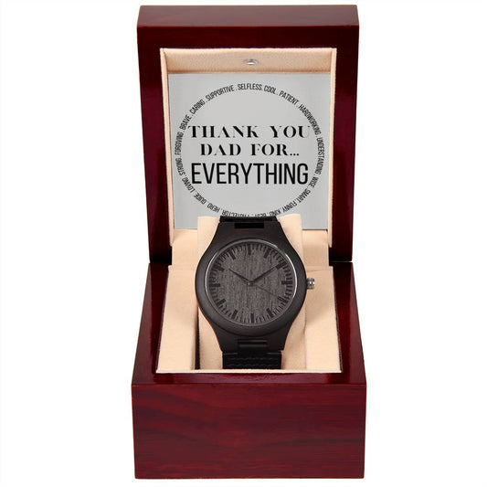 Dad - Thank You For Everything - Sandalwood Watch