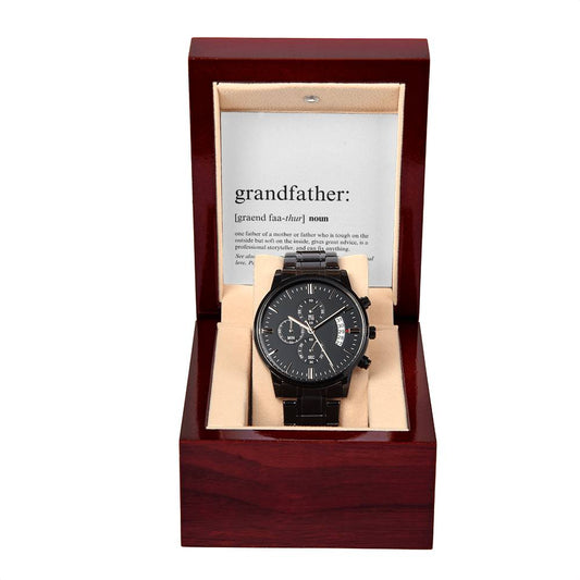 Grandfather - Definition - Black Chronograph Watch