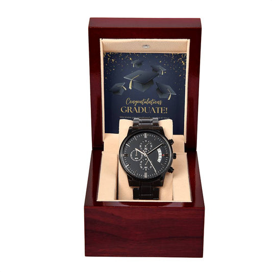 Graduation - We Knew You Could - Black Chronograph Watch