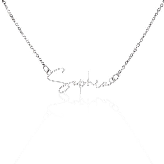 Personalized Signature Name Necklace