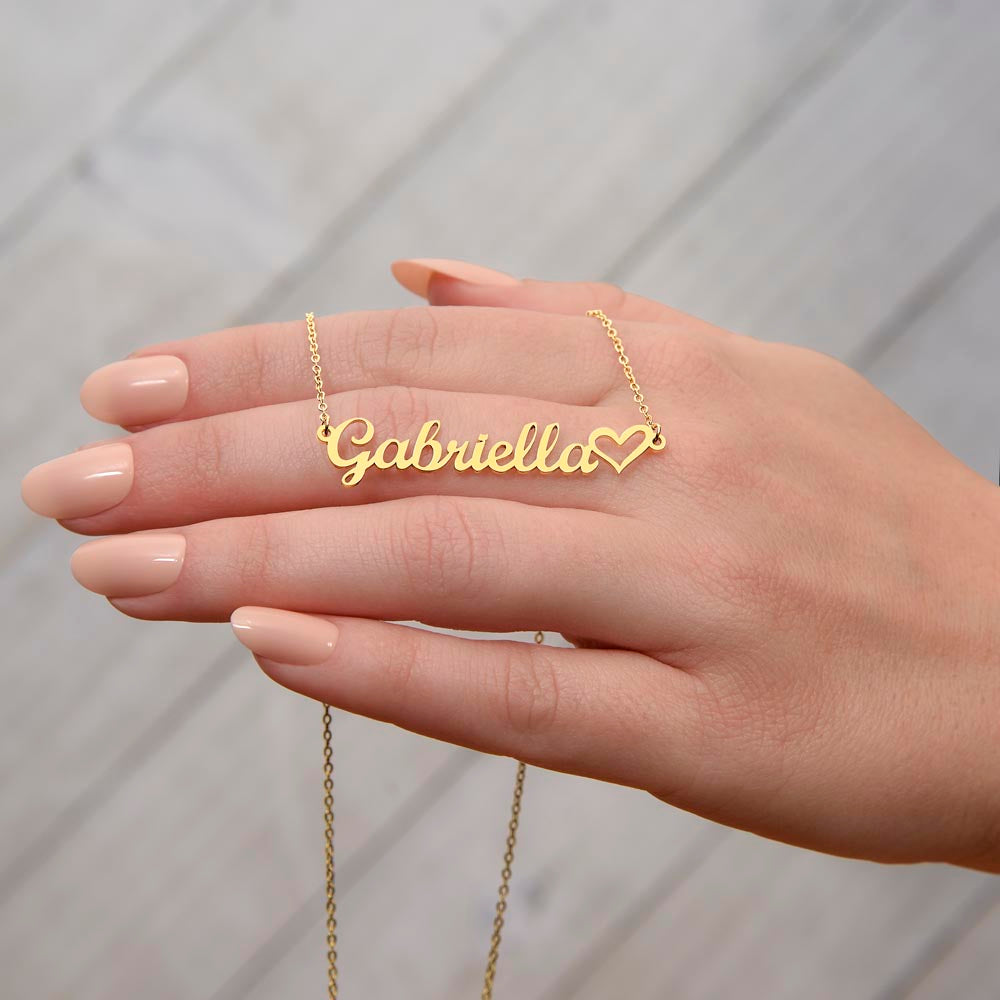 Personalized Heart Name Necklace