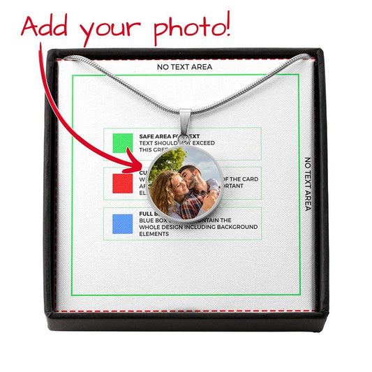 Keepsake - Personalized Circle Photo Necklace