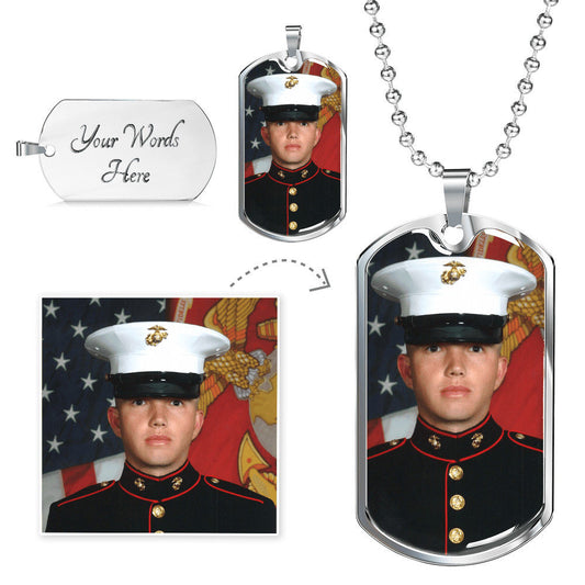 Keepsake - Personalized Photo Dog Tag With Engraving